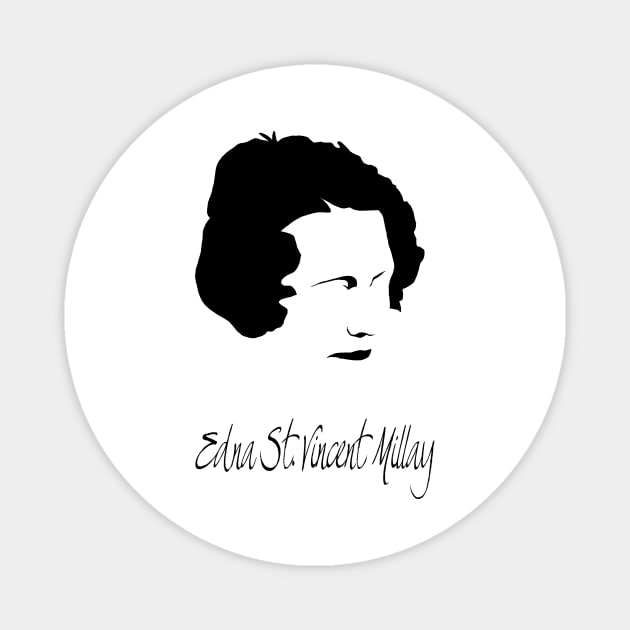 Edna St. Vincent Millay Magnet by PoetandChef